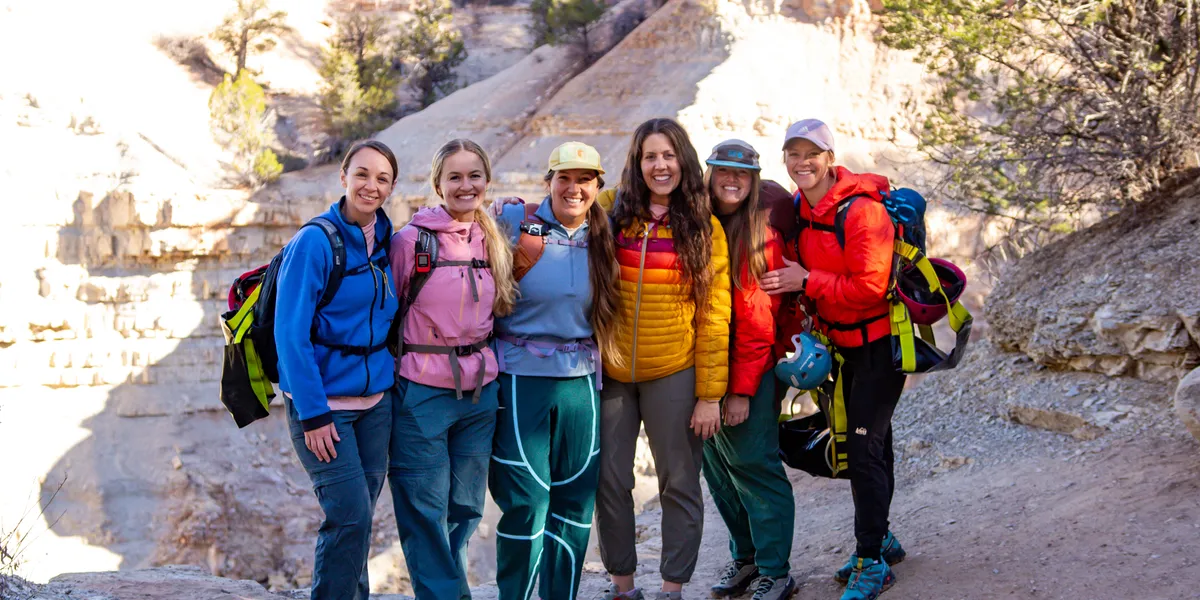 Group canyoneering tour in Utah