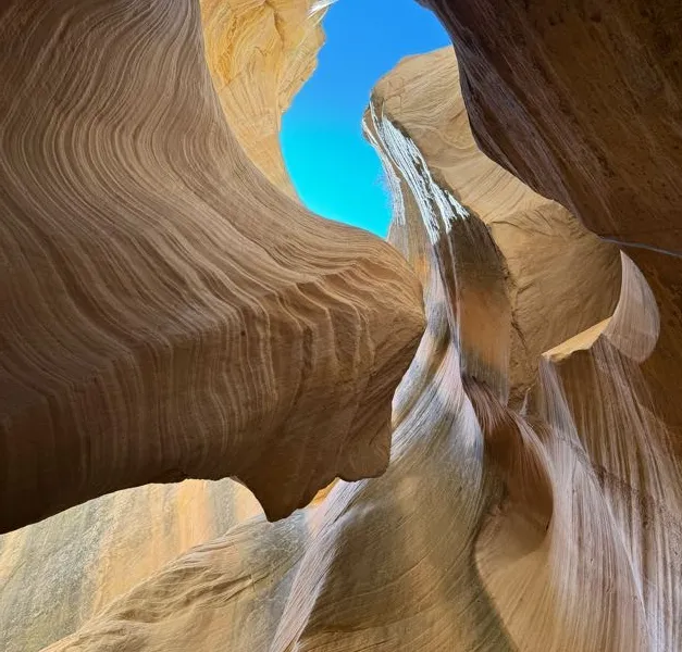 Canyoneering in Navajo Sandstone